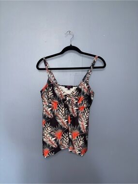 ACX | Black Printed Swim Top